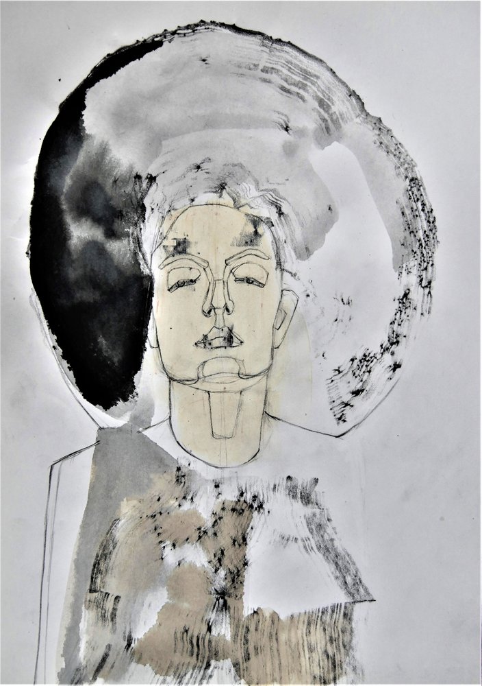 Portrait abstrait et méditatif - Doris Schmitz