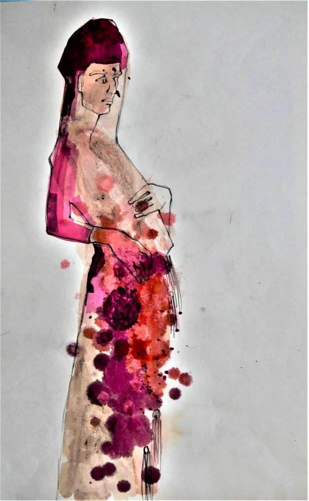 Beauté orientale en rouge - Doris Schmitz