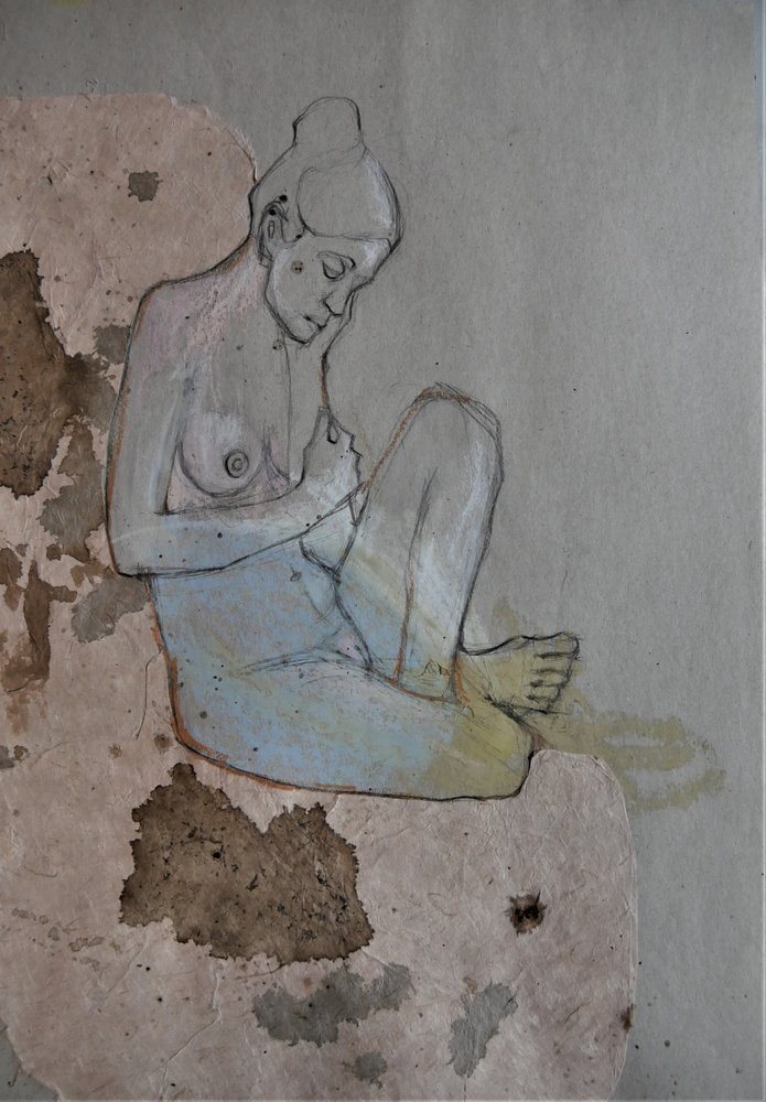 Femme nue pensive - Doris Schmitz