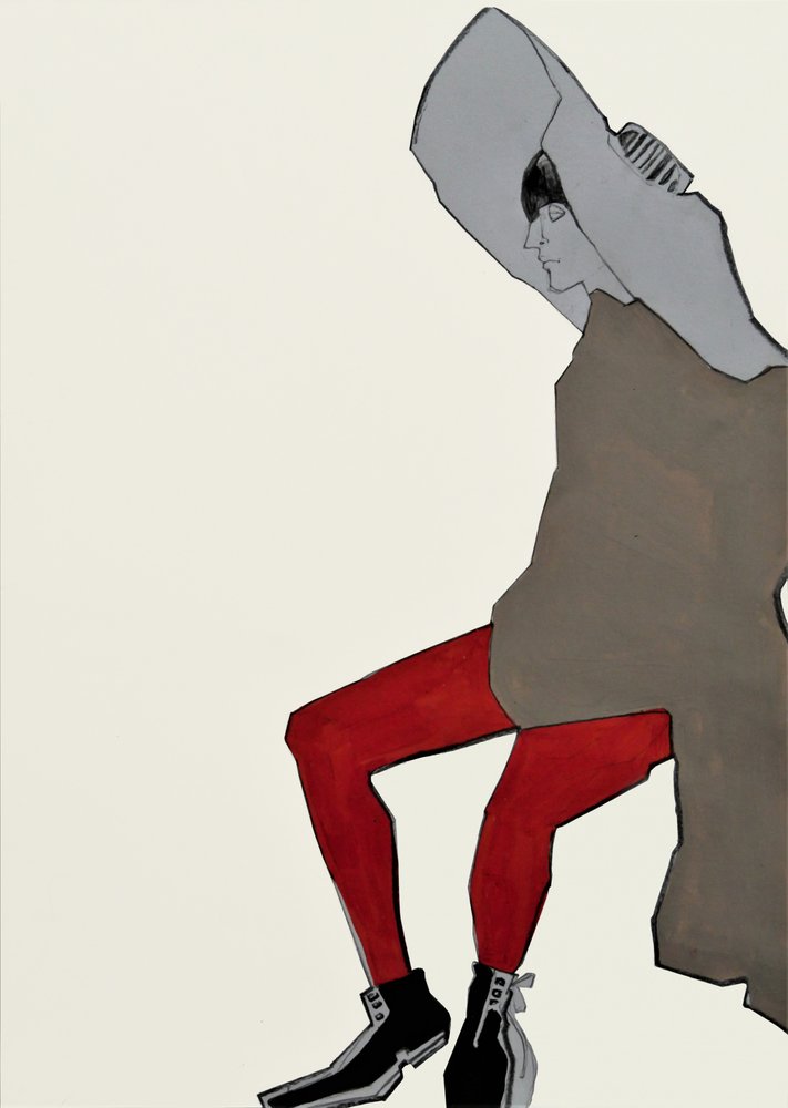 Figurine en collants rouges - Doris Schmitz