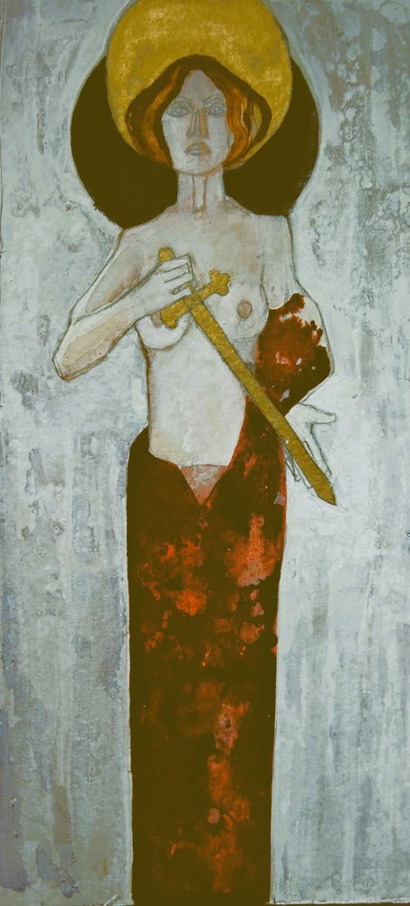 Guerrier sacré avec une épée - Doris Schmitz
