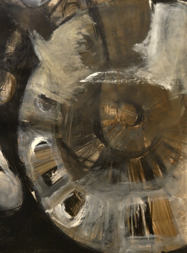 Spirale dorée texturée - Doris Schmitz