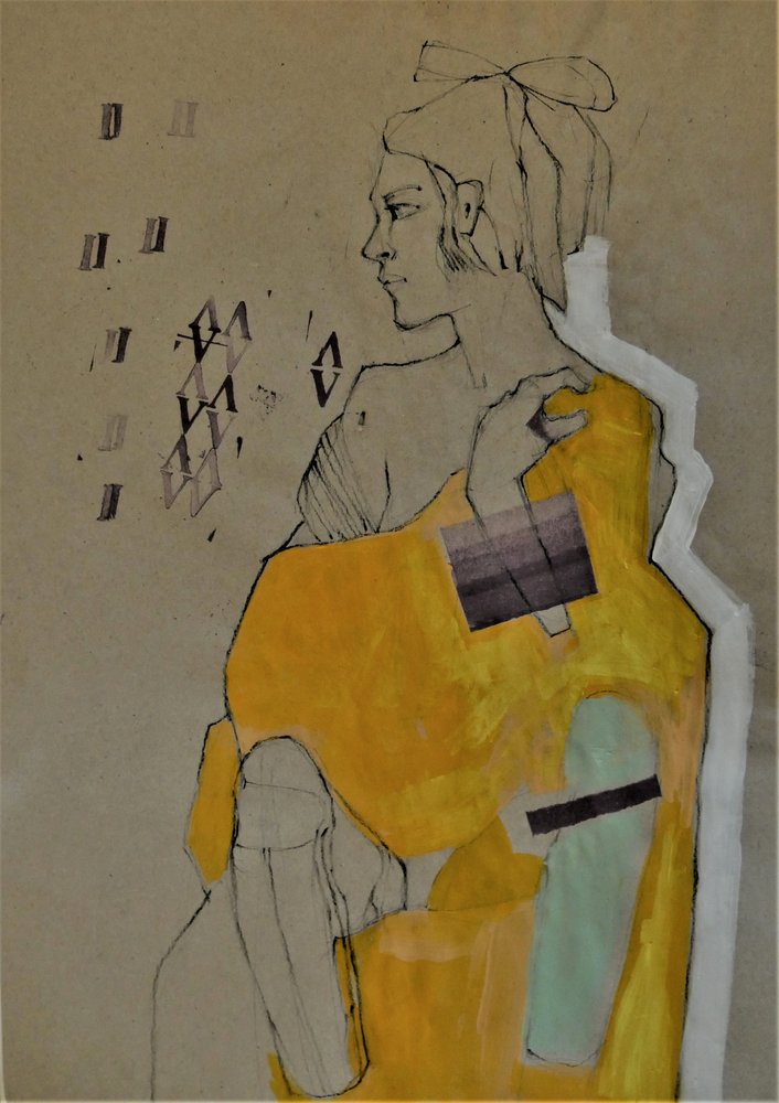 Portrait jaune plein de réflexion - Doris Schmitz
