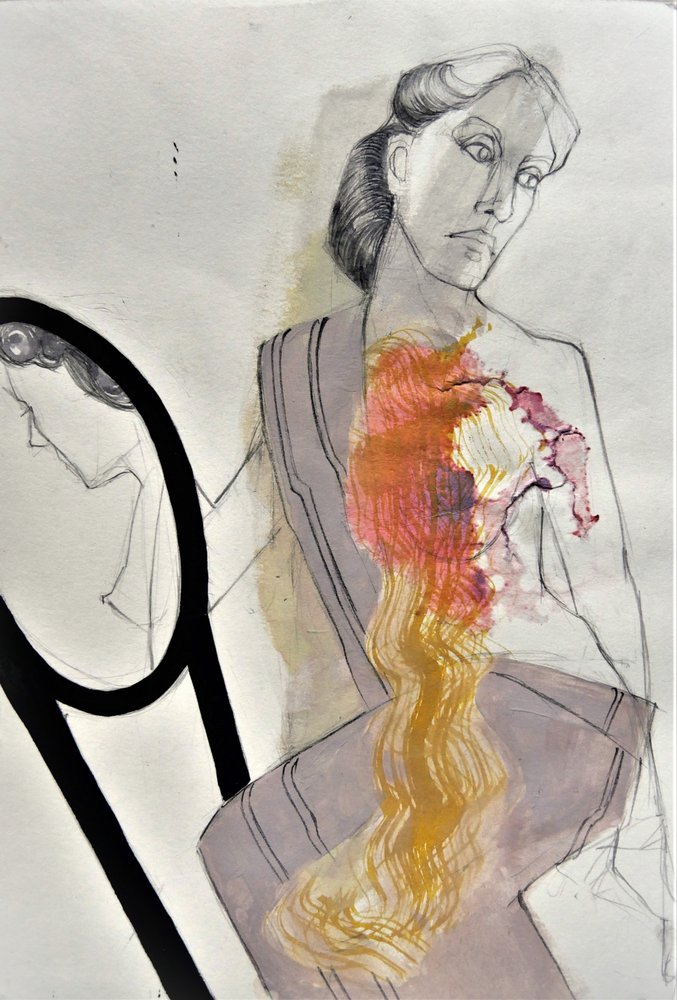 Une femme animée d