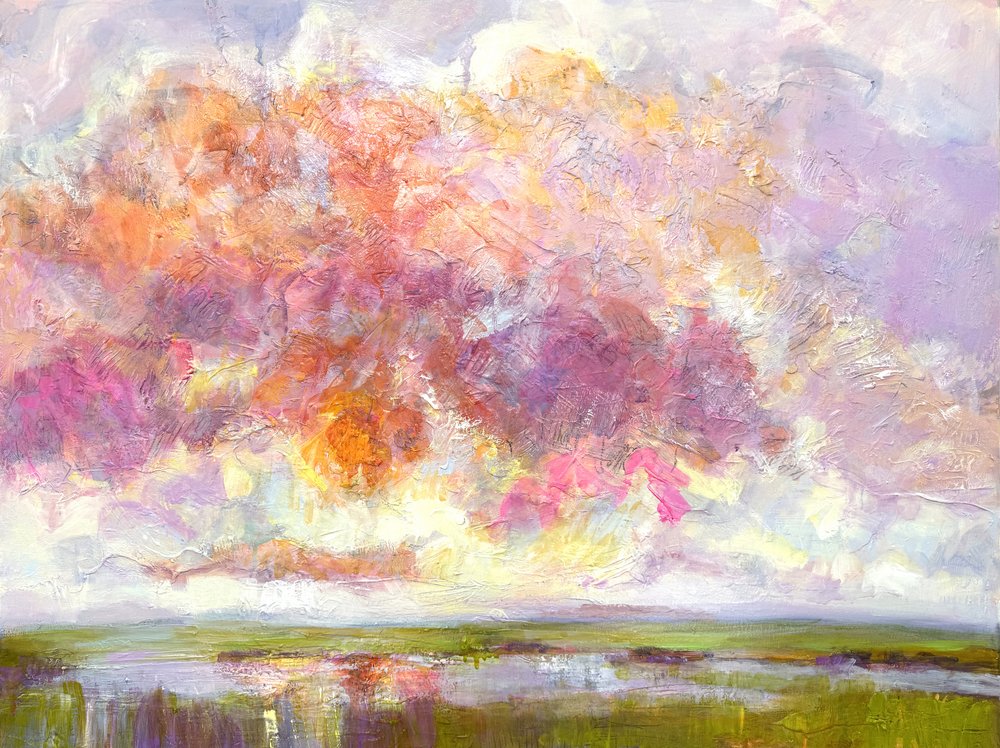 Lueur du coucher de soleil sur les marais - Dorothy Fagan