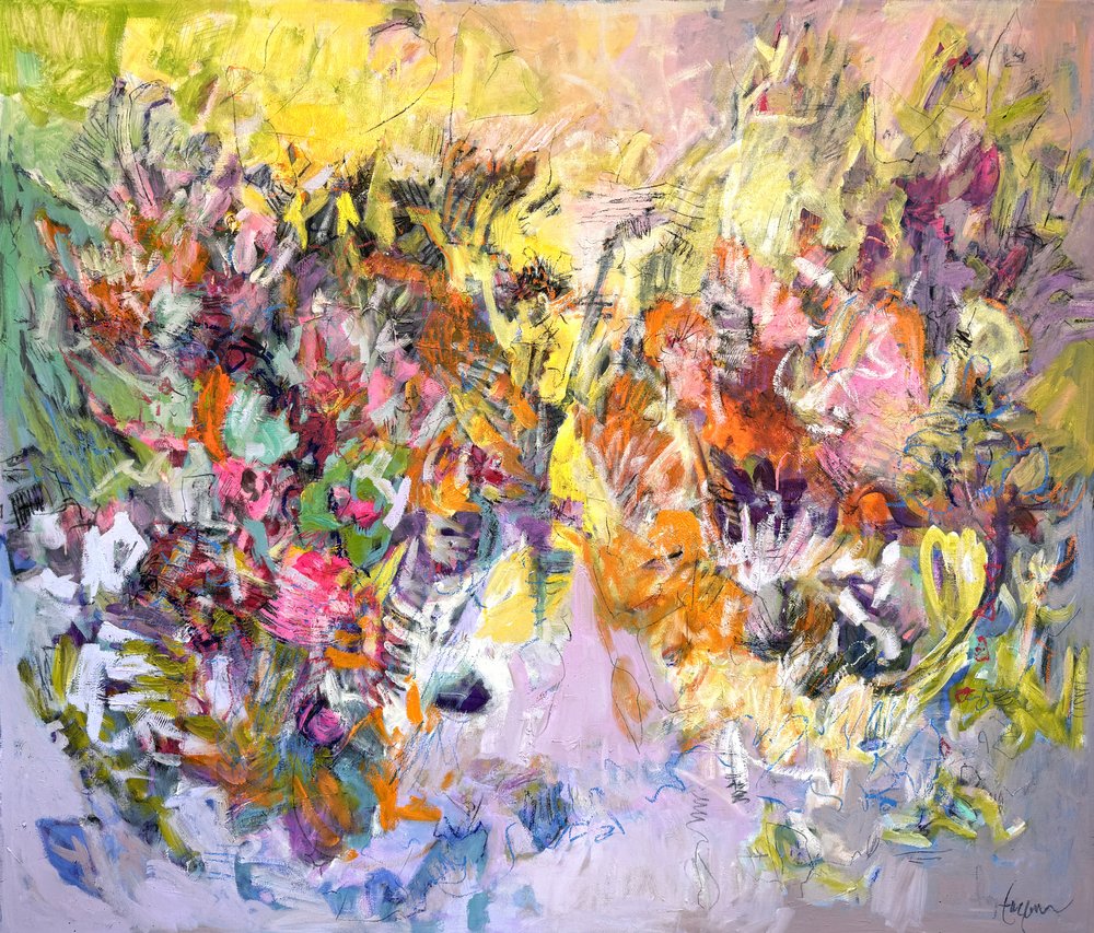 Abstrait floral éclatant - Dorothy Fagan