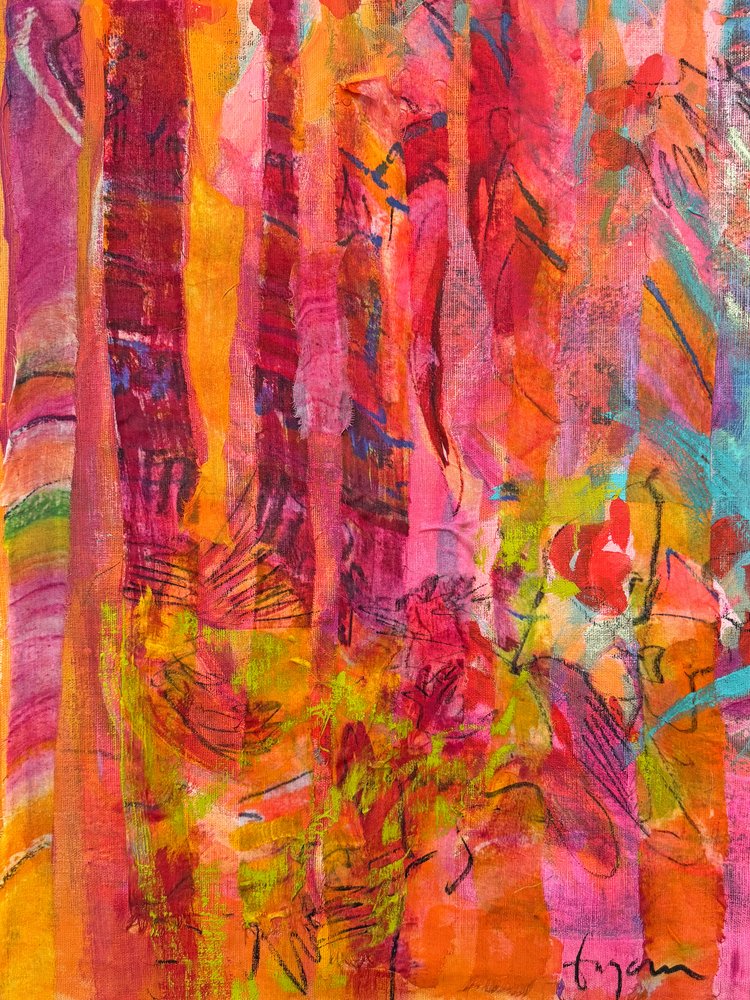 Abstrait « Forêt éclatante » - Dorothy Fagan