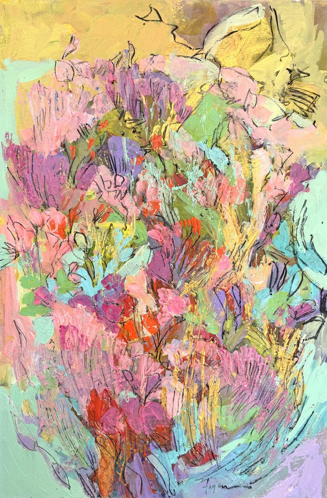 Fleurs éclatantes du jardin - Dorothy Fagan