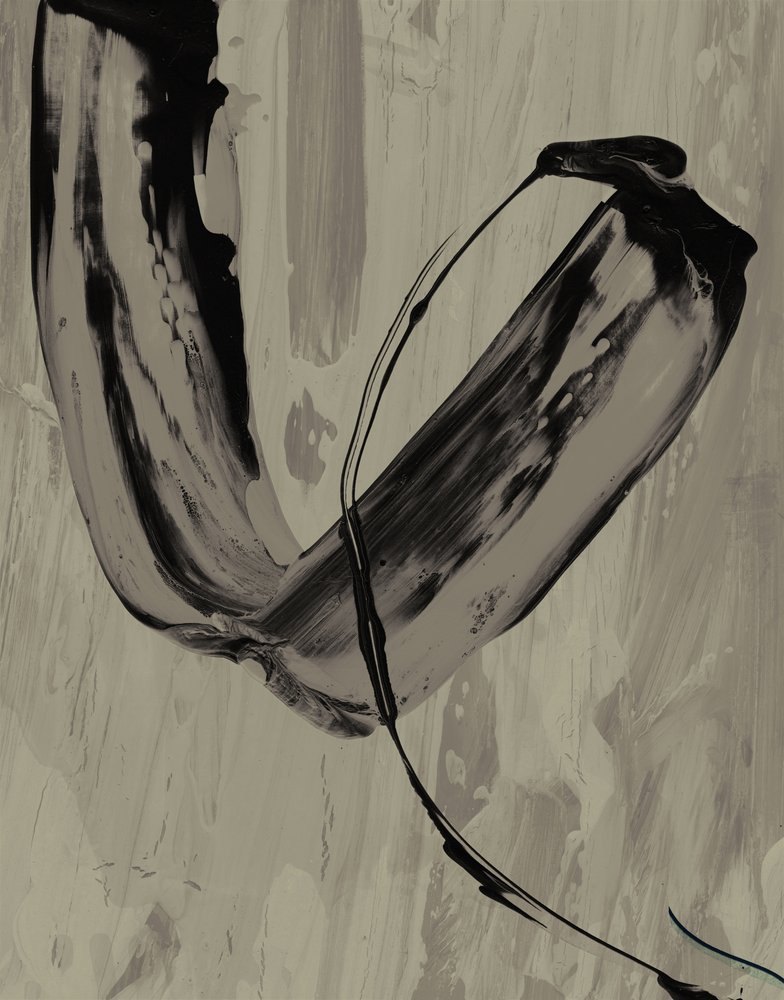 Geste abstrait gris - Edward Selkirk