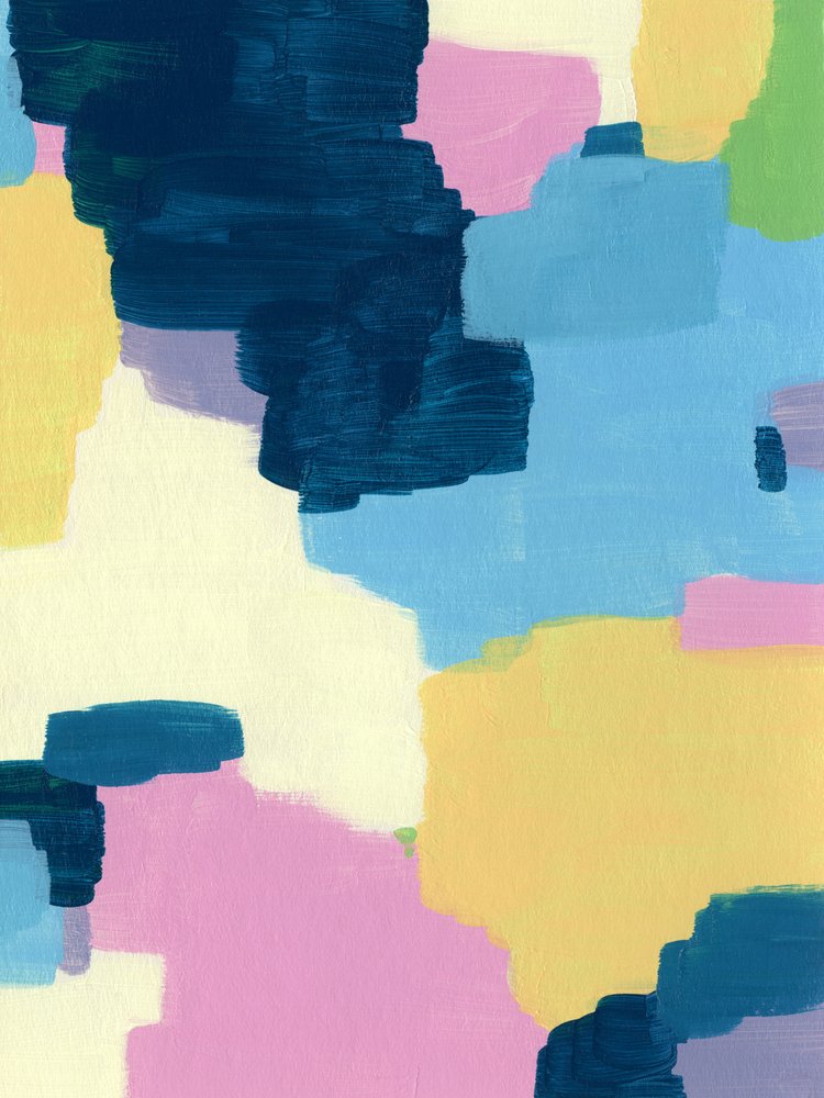 Blocs abstraits colorés - Ejaaz Haniff
