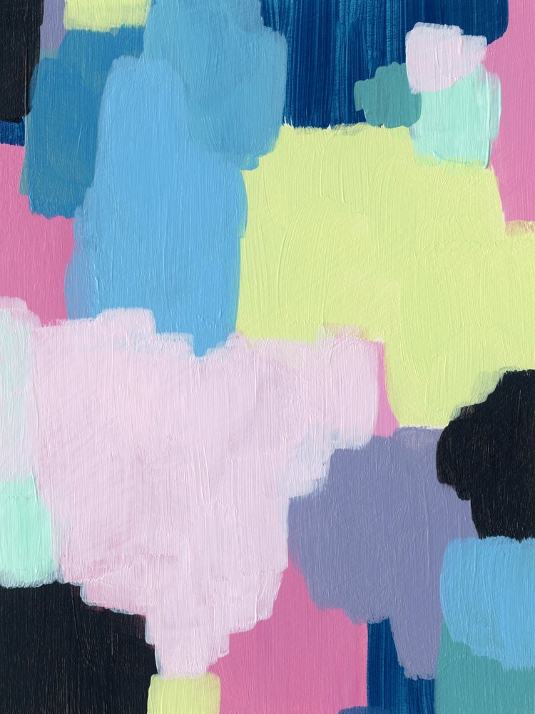 Blocs abstraits colorés - Ejaaz Haniff