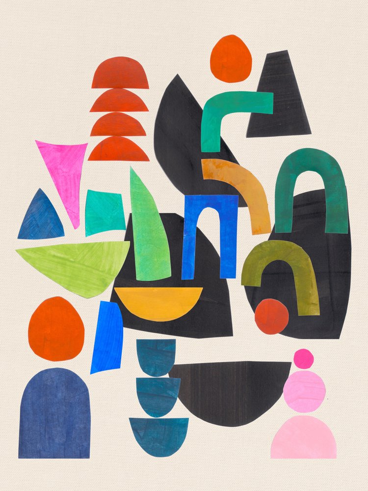 Formes abstraites colorées - Ejaaz Haniff