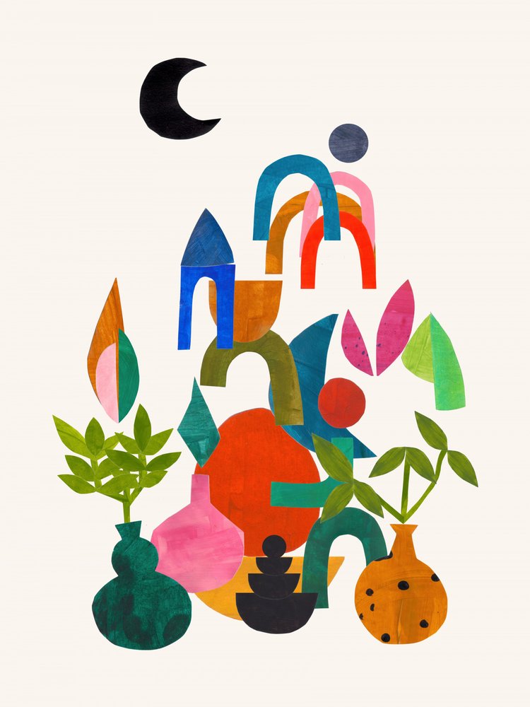 Motifs botaniques abstraits et ludiques - Ejaaz Haniff