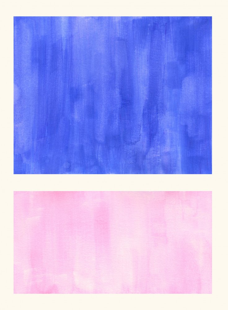 Abstrait bleu-rose pâle - Ejaaz Haniff