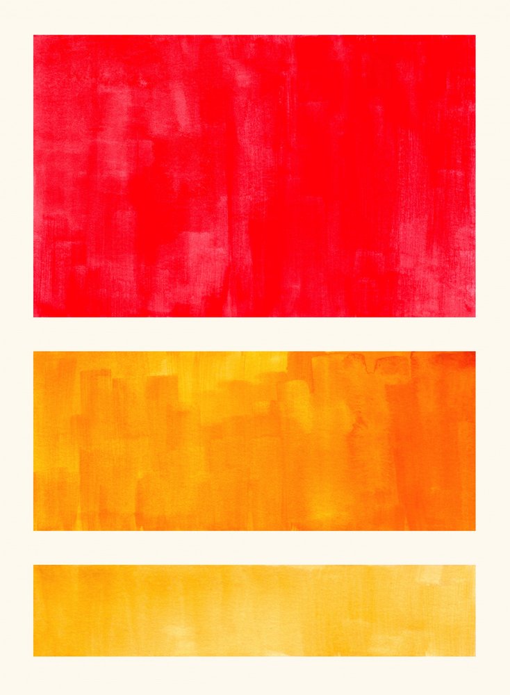 Blocs de couleurs chaudes - Ejaaz Haniff