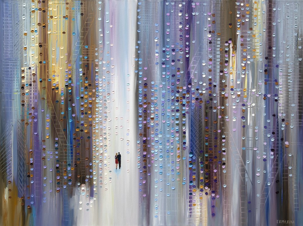 Pluie romantique en ville - Ekaterina Ermilkina