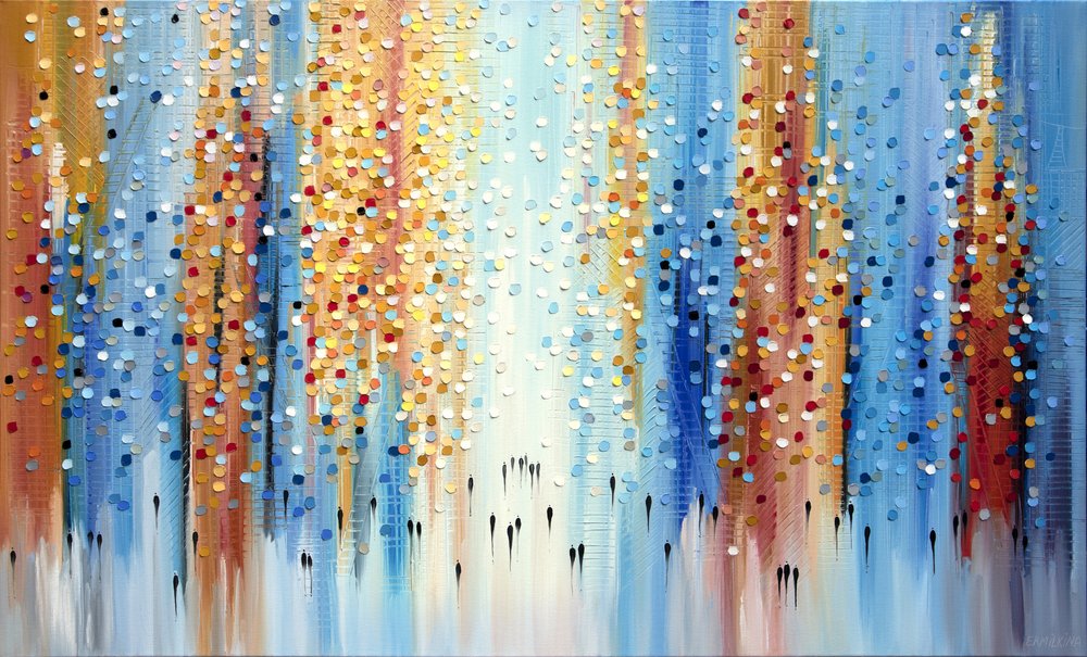 Promenade sous la pluie en ville - Ekaterina Ermilkina