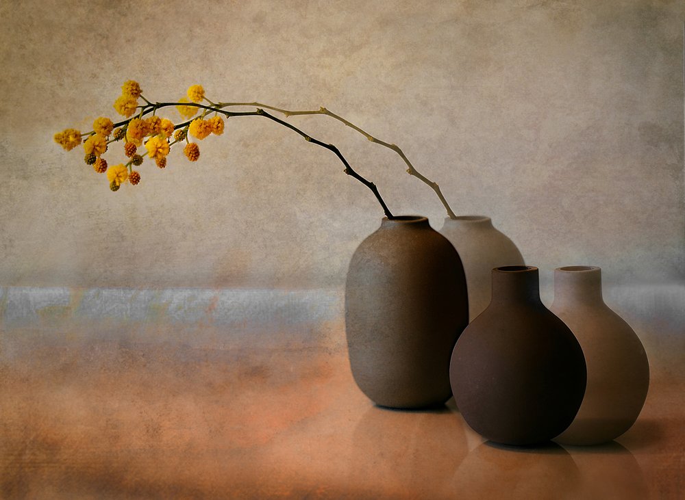 Vases « Mimosa jaune » - Elena Arjona