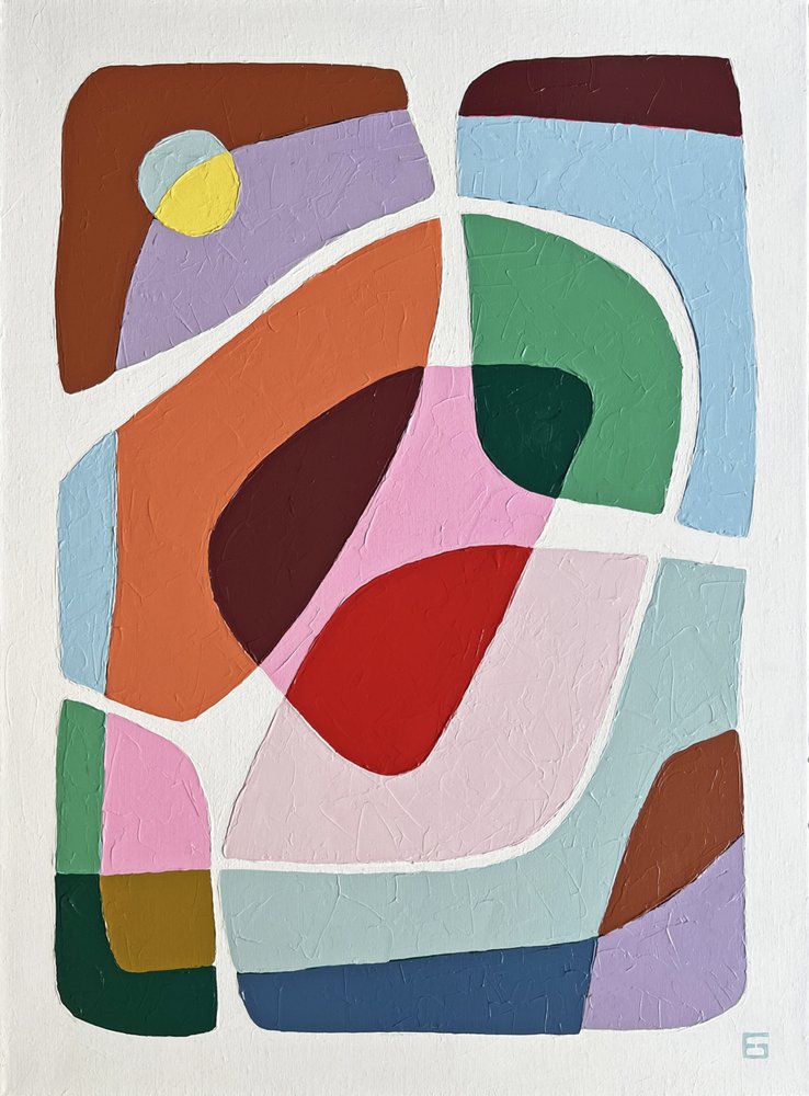 Formes abstraites colorées - Ellen Greup