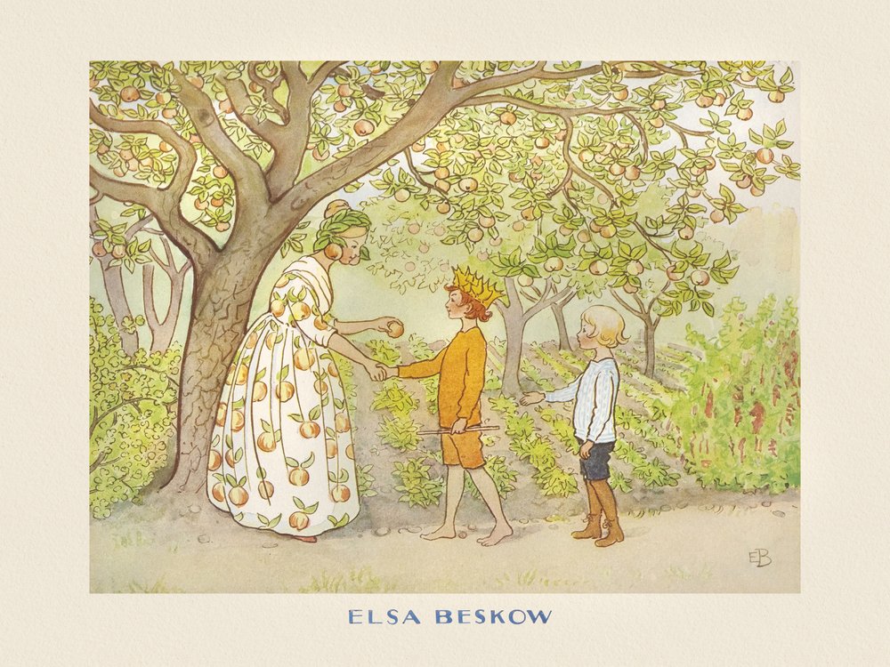 Lasse le Petit dans le jardin - Elsa Beskow