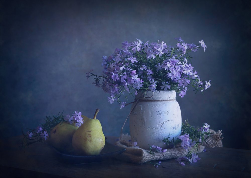 Nature morte florale rustique - Fangping Zhou