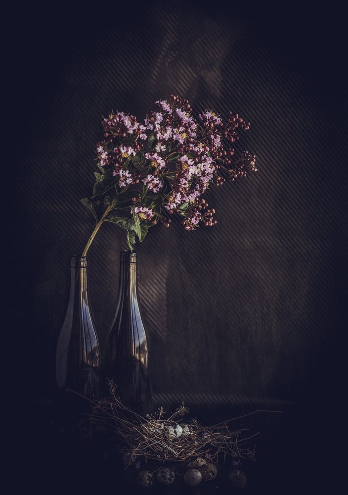 Nature morte florale rustique - Farid Kazamil