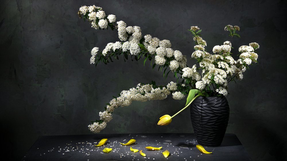 Nature morte florale élégante - Felice Angelino