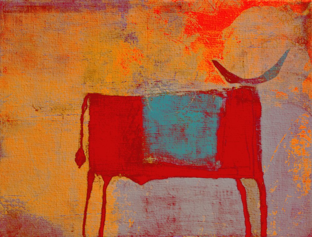 Taureau abstrait vibrant - Fernando Vieira