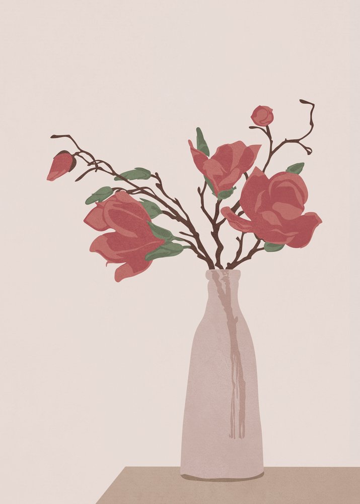 Élégant vase Magnolia - Flow Line