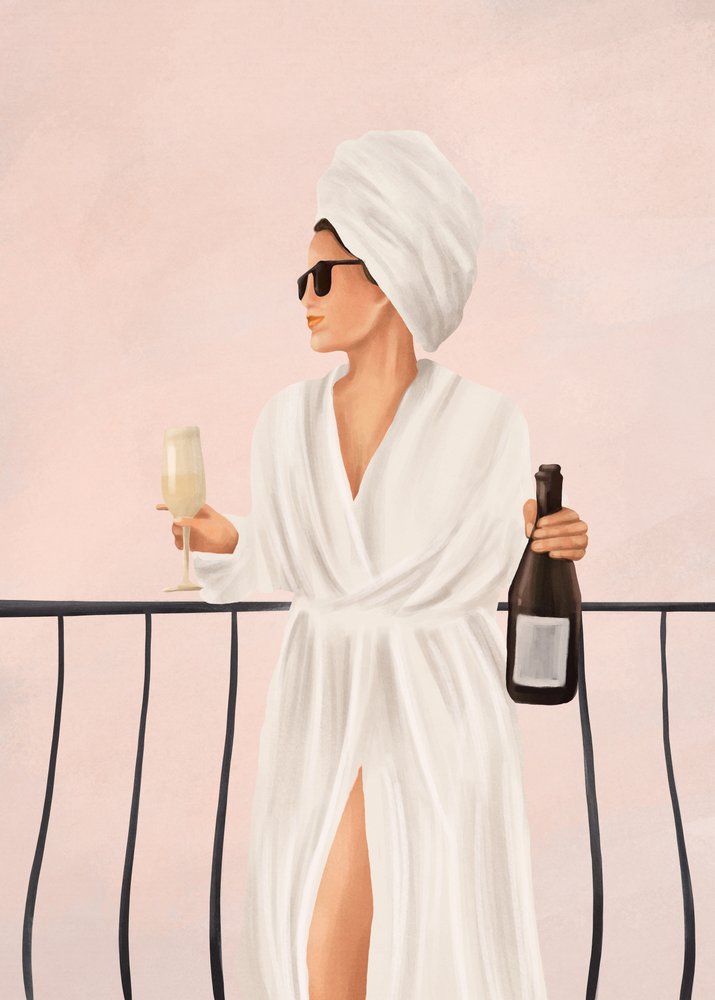 Matinée champagne sur un balcon de luxe - Flow Line