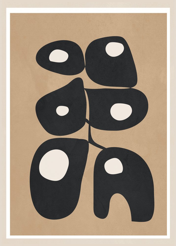 Abstrait organique du milieu du siècle - Flow Line