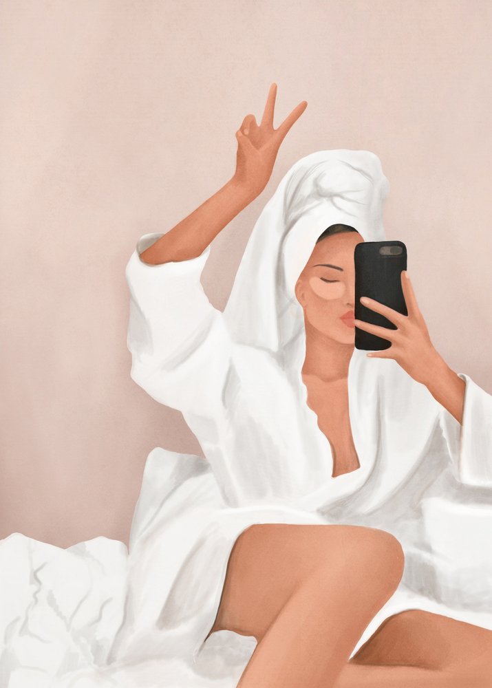 Un selfie « Peace » tout en douceur - Flow Line
