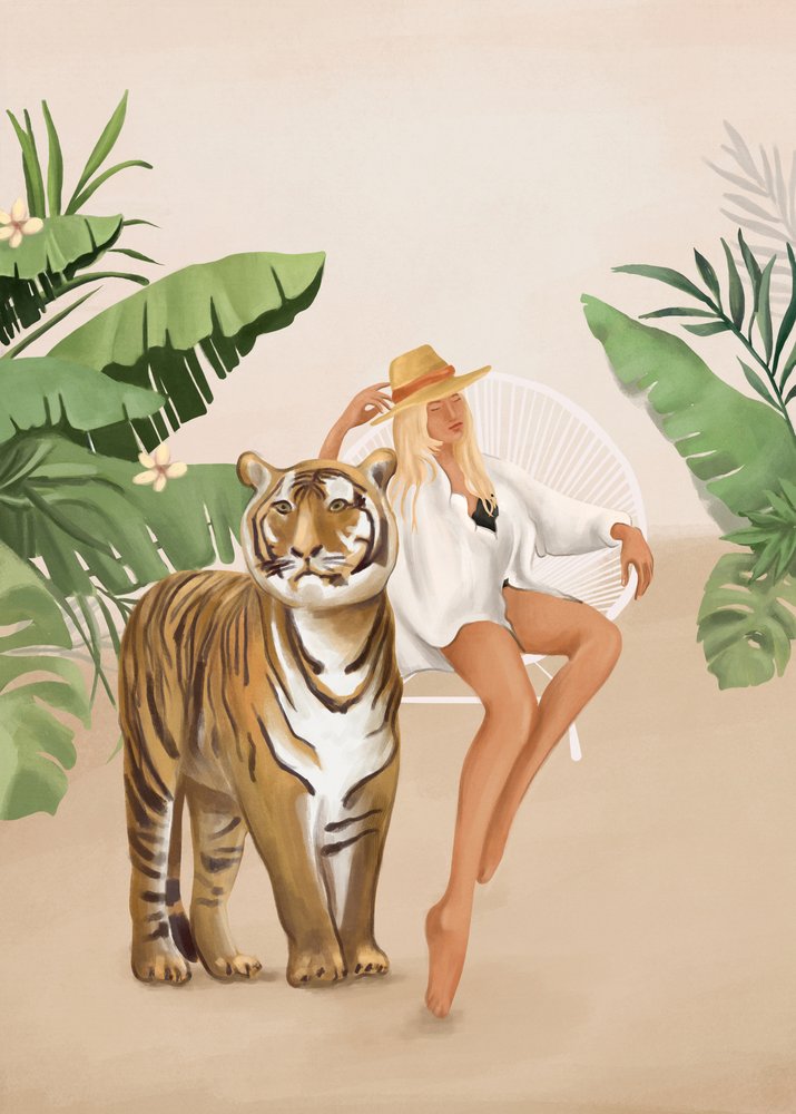 La femme tigre tropical - Flow Line