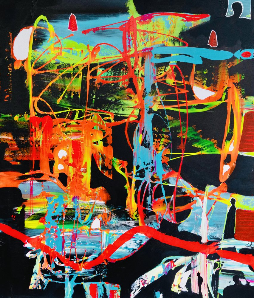 Abstrait urbain dynamique - Fredrik Olsen