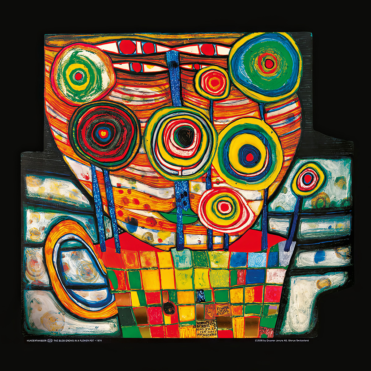 Cette plante pousse dans un pot - Friedensreich Hundertwasser