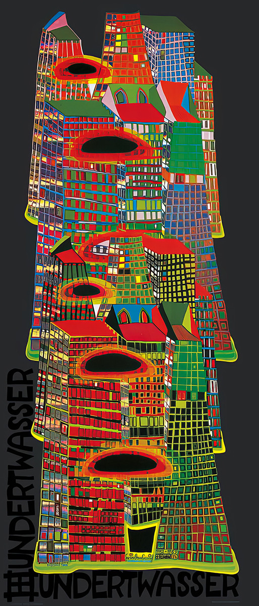 gratte-ciel - Friedensreich Hundertwasser