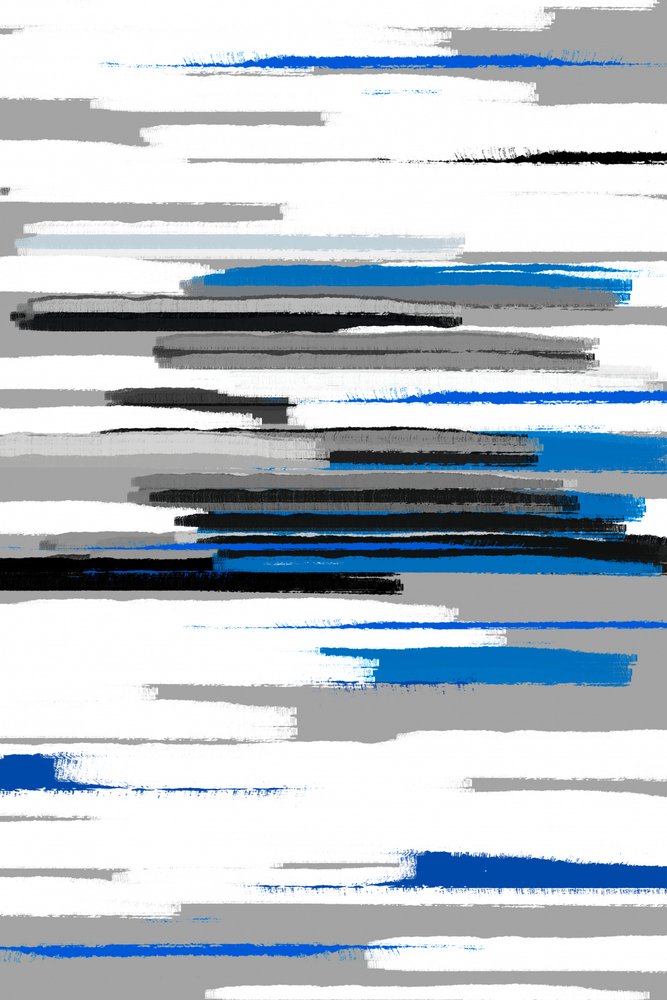 Traits abstraits bleu-gris - Fun Qui