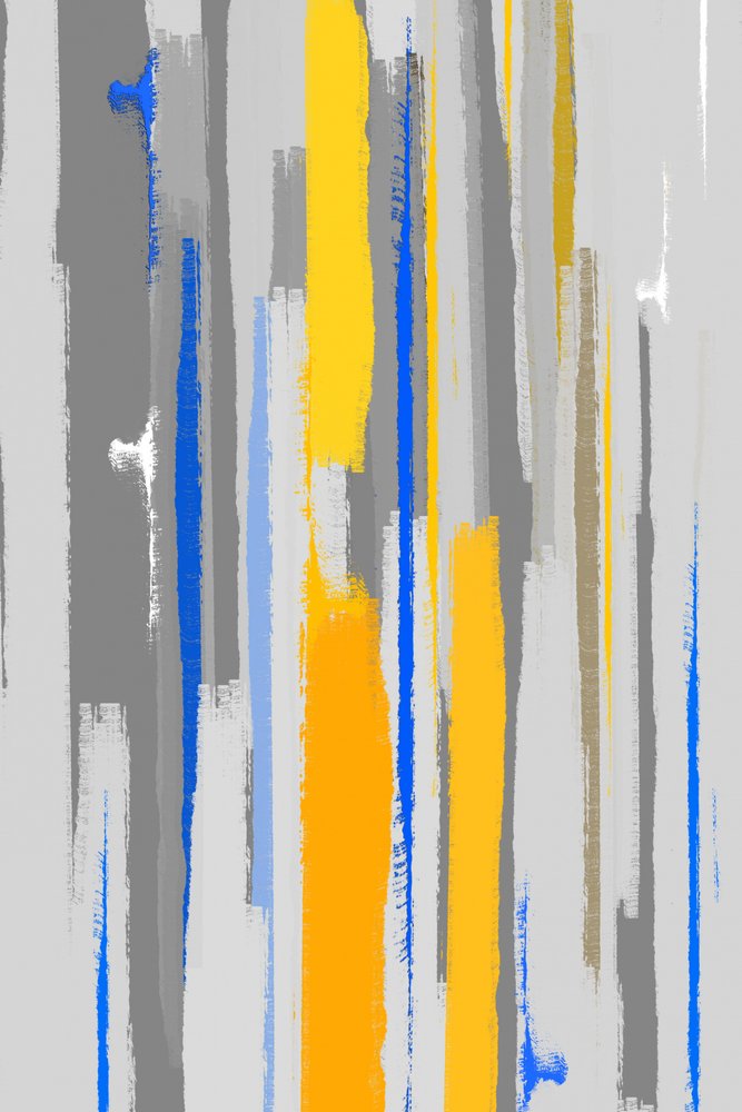 Rayures abstraites aux couleurs vives - Fun Qui