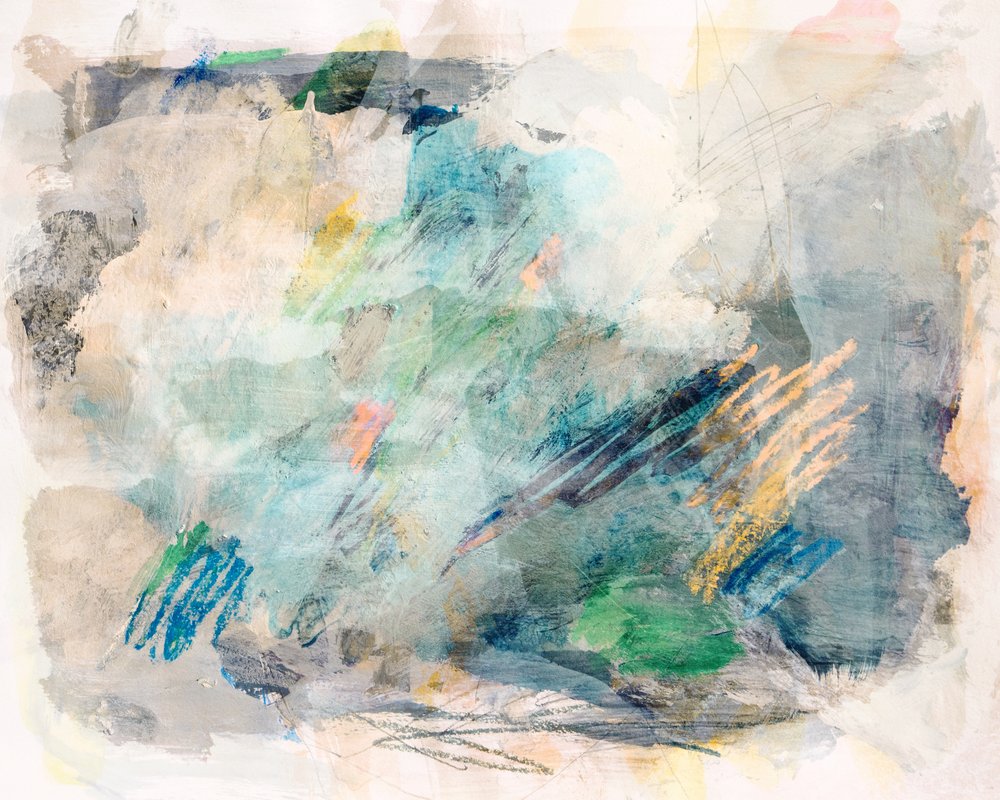 Abstrait bleu-vert serein - Gemma Bardot