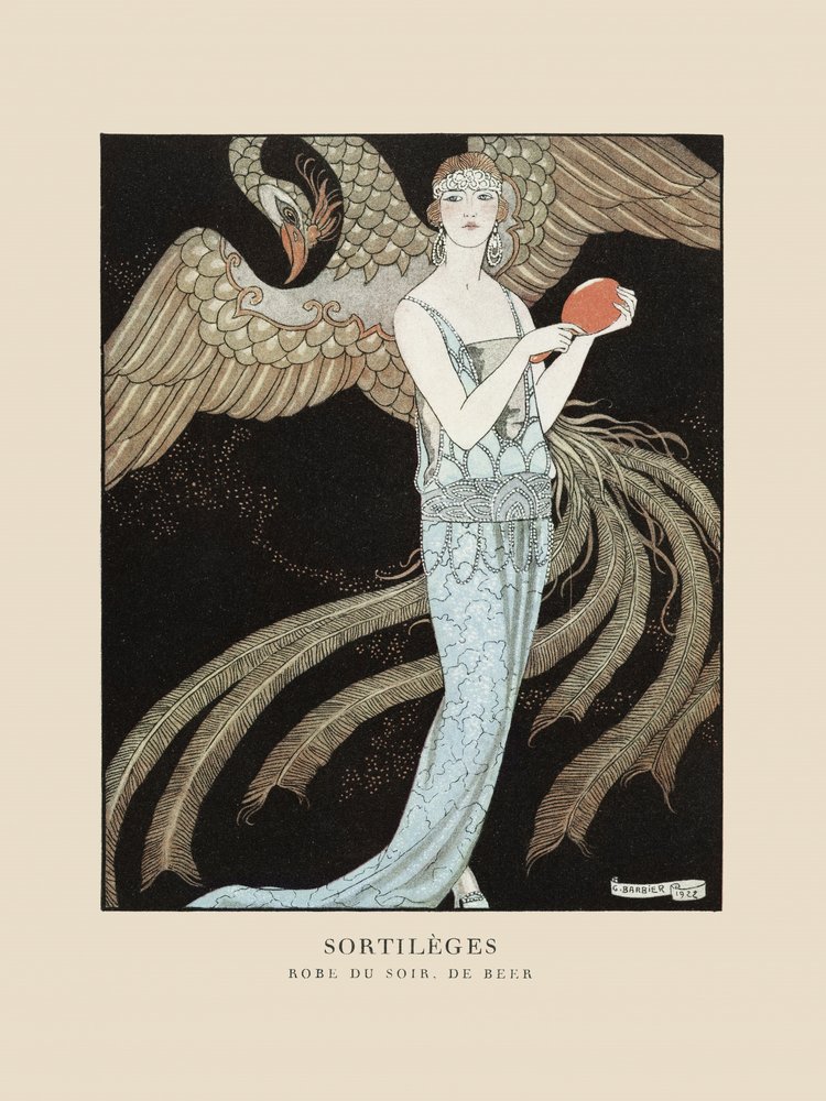 Sortilèges Evening Dress, De Beer (1922) By George Barbier - George Barbier