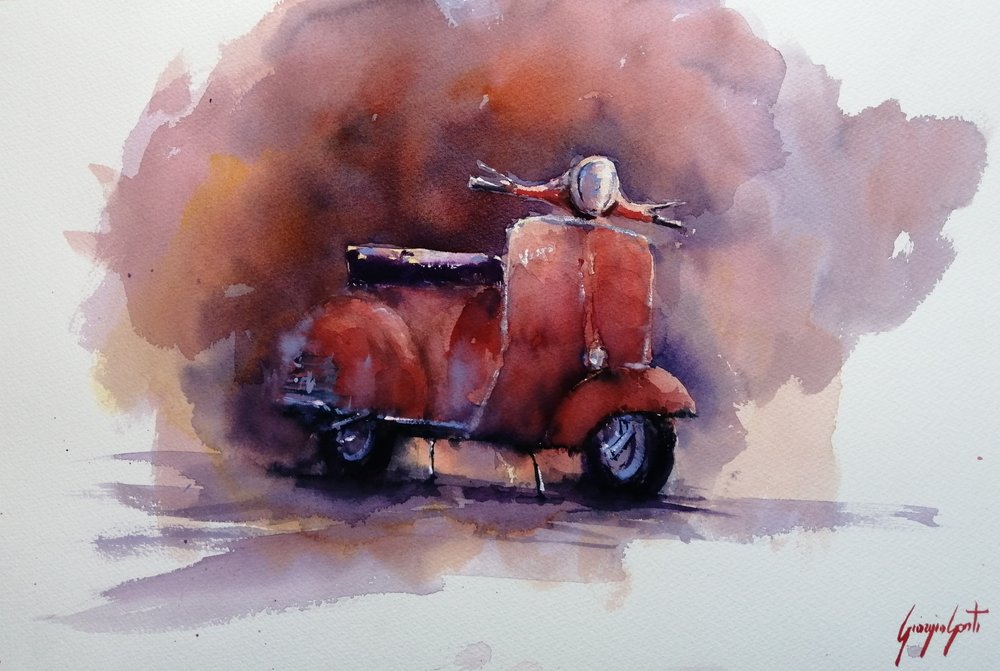 Scooter rouge classique - Giorgio Gosti