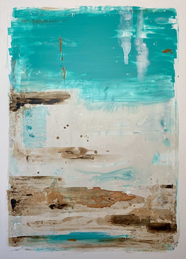Abstrait « Coastal Teal » - Gustaf Tidholm