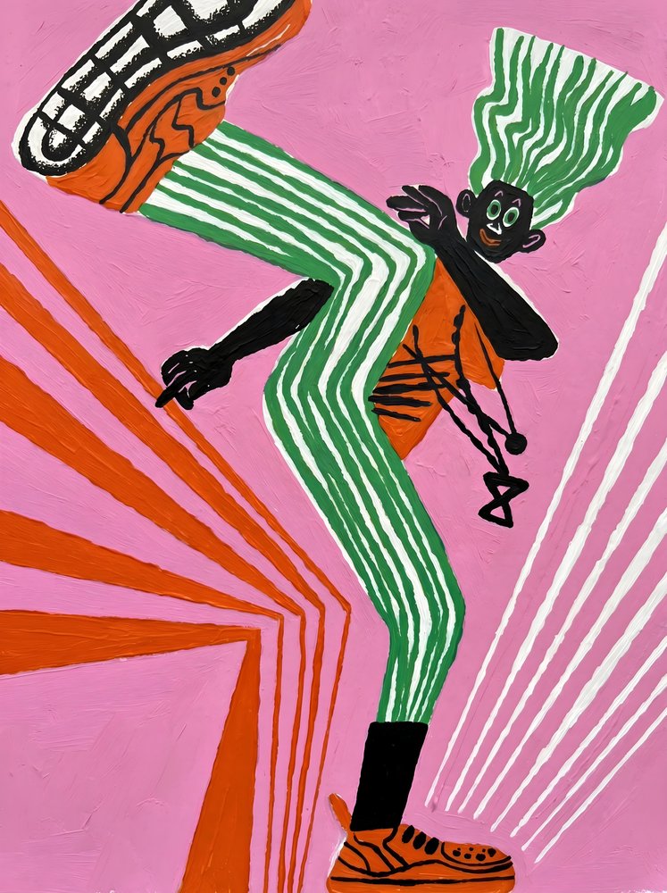 Danse énergique à rayures - HUGO