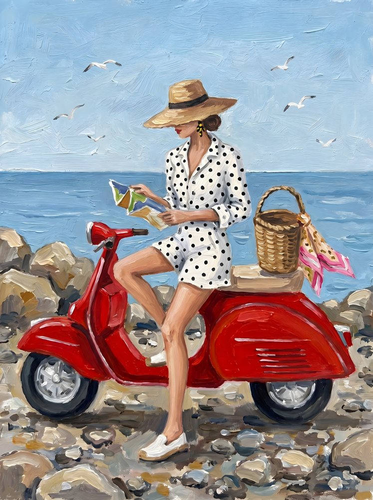 Trottinette de plage pour femme élégante - HUGO