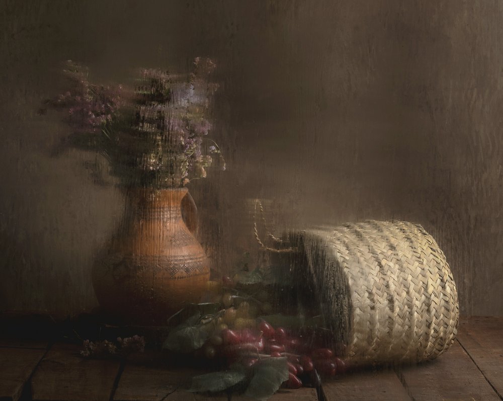 Raisins et fleurs rustiques - Homeira moazami