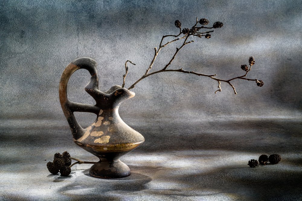 Nature morte rustique au vase - Igor Kopcev