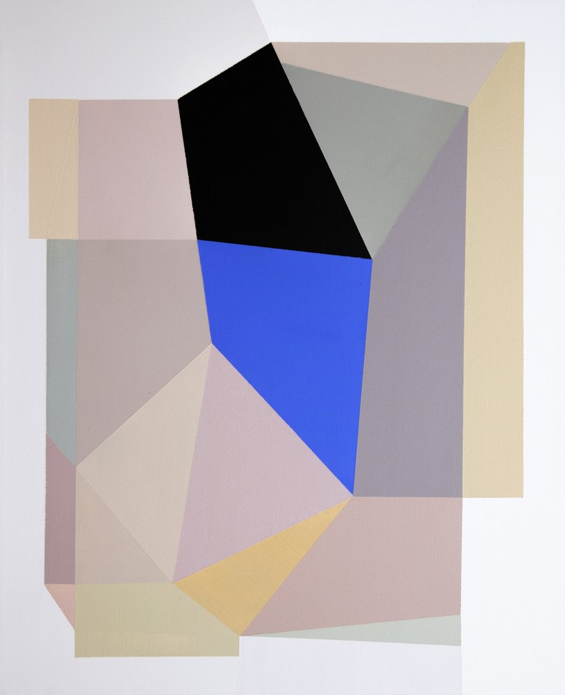 Géométrie bleu-noir - Ildefonso Martín