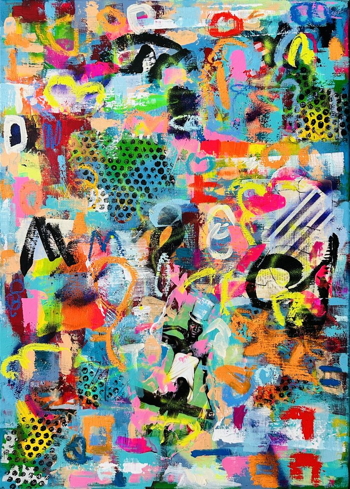Graffiti abstrait et coloré - Irene Chua