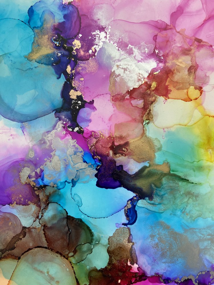 Abstrait fluide et dynamique - Irene Chua