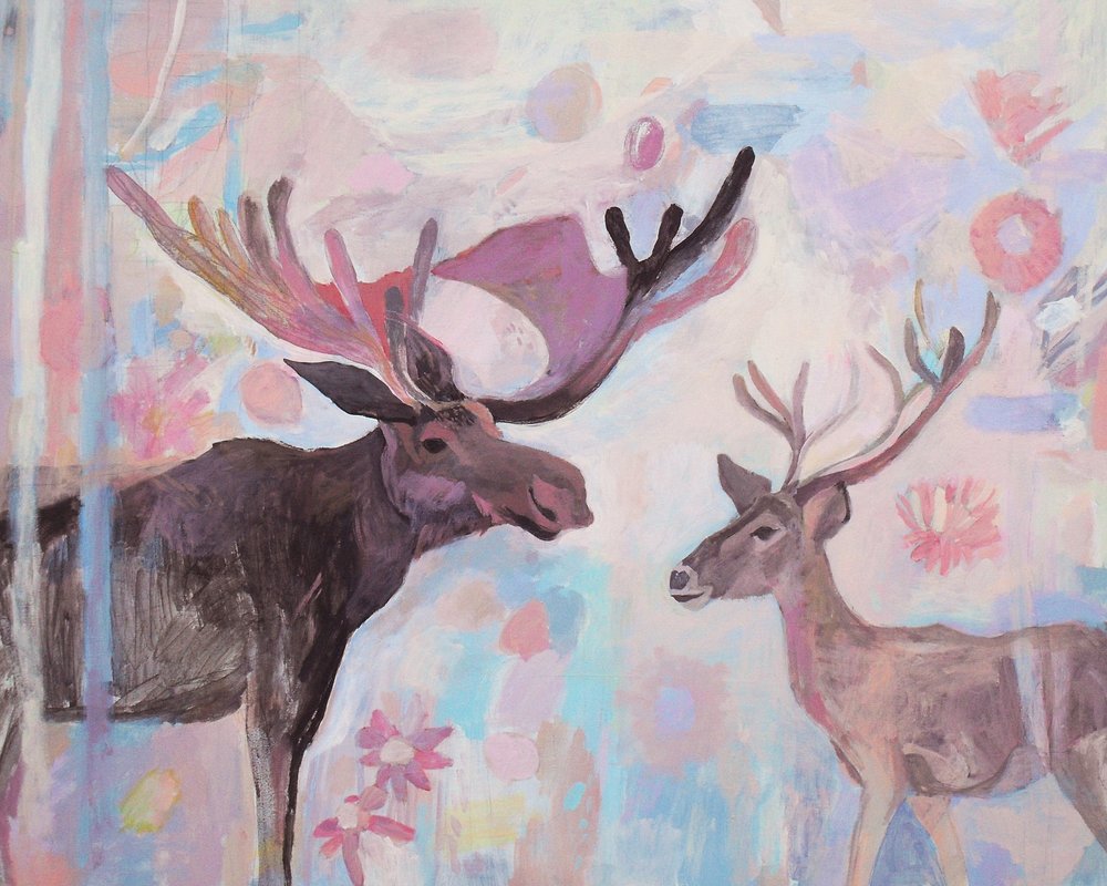 Élans et cerfs de rêve - Iria Fernandez